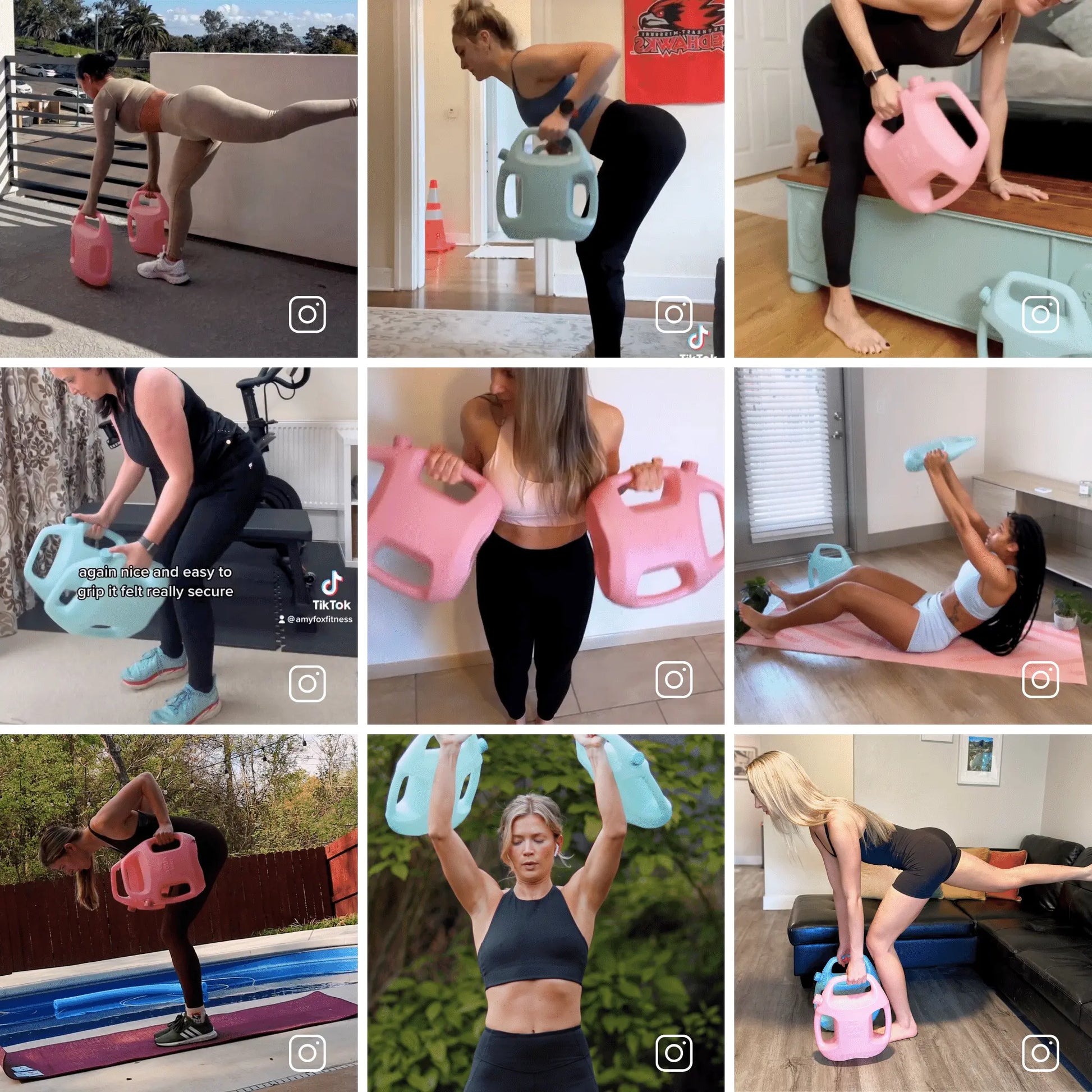 Water-Filled Adjustable Weights (2-11 Lbs - Set of 2 )