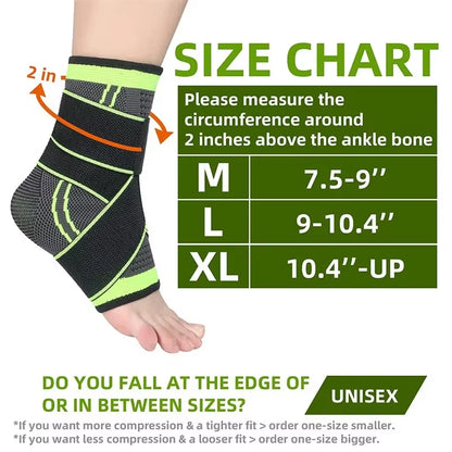 Adjustable Compression Ankle Brace for Total Support & Injury Prevention